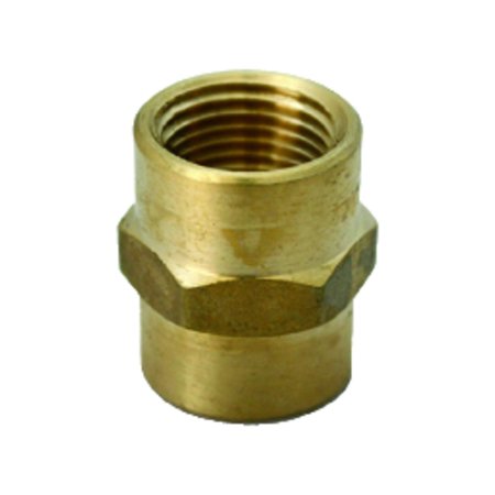 JMF 1/2 in. FPT X 1/4 in. D FPT Brass Reducing Coupling 4505178